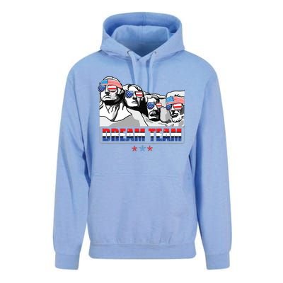 Dream Team Mount Rushmore Presidents 4th Of July Patriotic Unisex Surf Hoodie