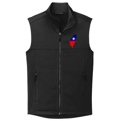 Distressed Taiwan Map Flag Support For Taiwan I Love Taiwan Gift Collective Smooth Fleece Vest