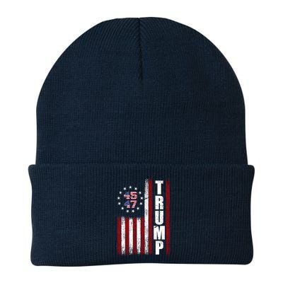 Donald Trump Merchandise 45 47 American Flag Beanie