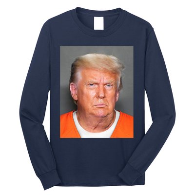 Donald Trump Mug Shot Long Sleeve Shirt