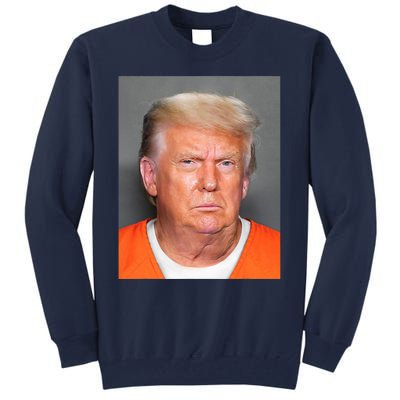 Donald Trump Mug Shot Tall Sweatshirt