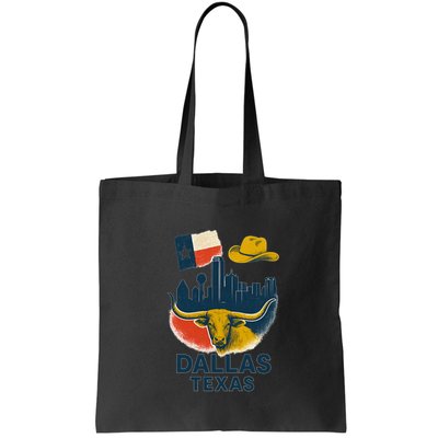Dallas Texas Modern Collage Bag