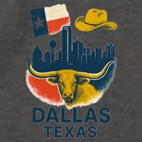 Dallas Texas Modern Collage Vector Backpack