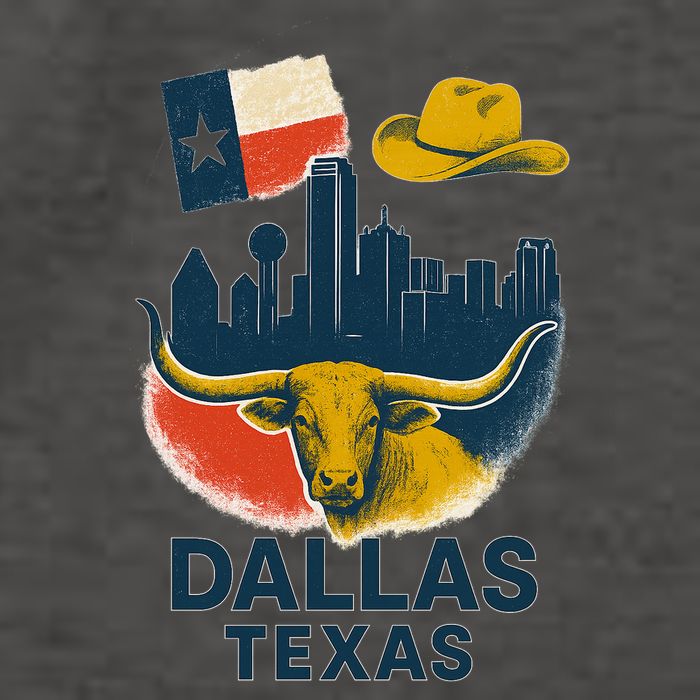 Dallas Texas Modern Collage Vector Backpack