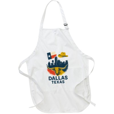 Dallas Texas Modern Collage Apron
