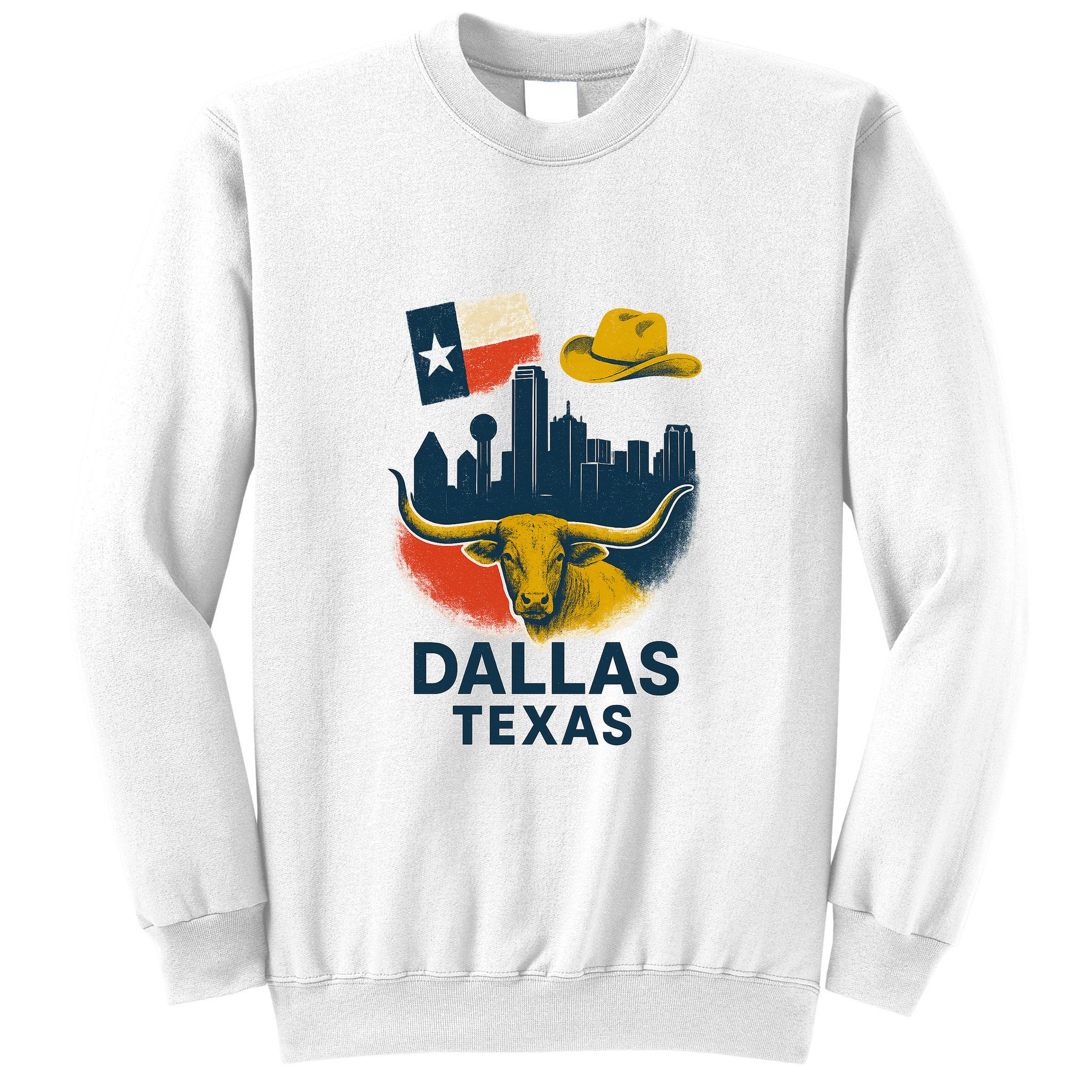 Dallas Texas Modern Collage Sweatshirt