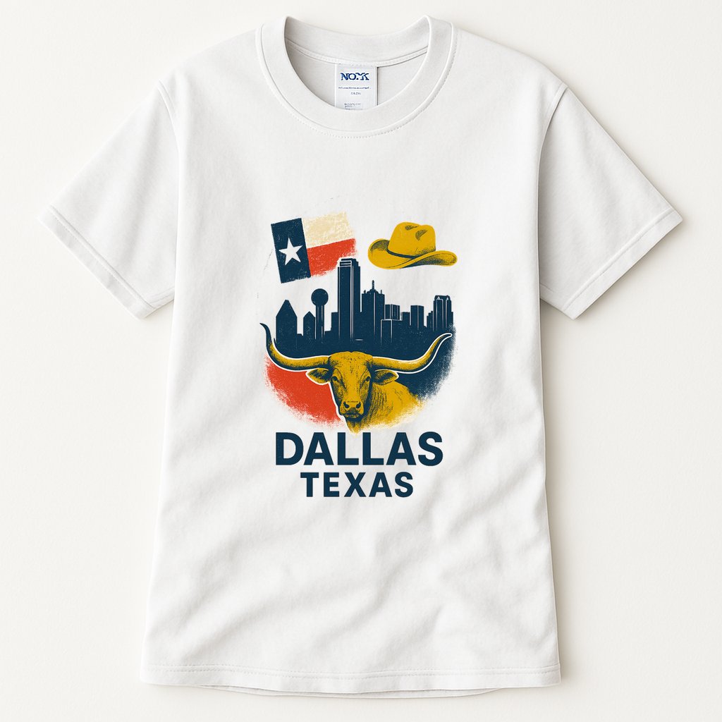 Dallas Texas Modern Collage Tall T-Shirt