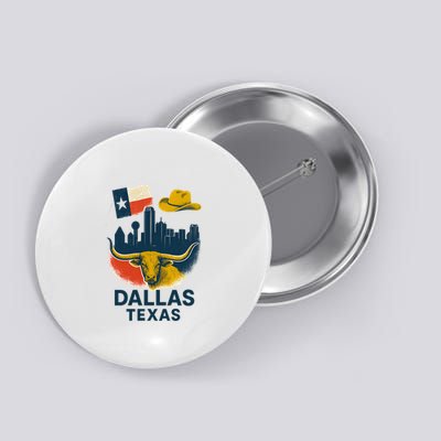Dallas Texas Modern Collage Button