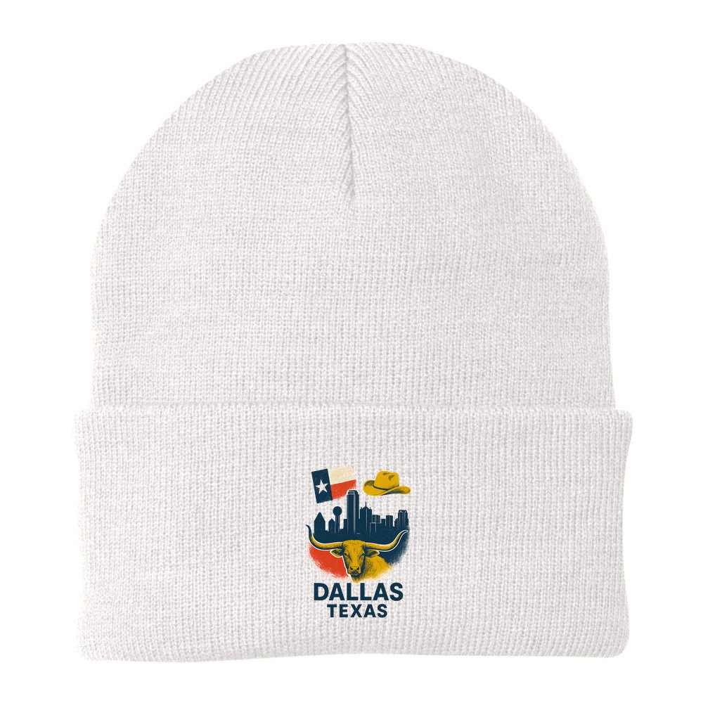 Dallas Texas Modern Collage Beanie