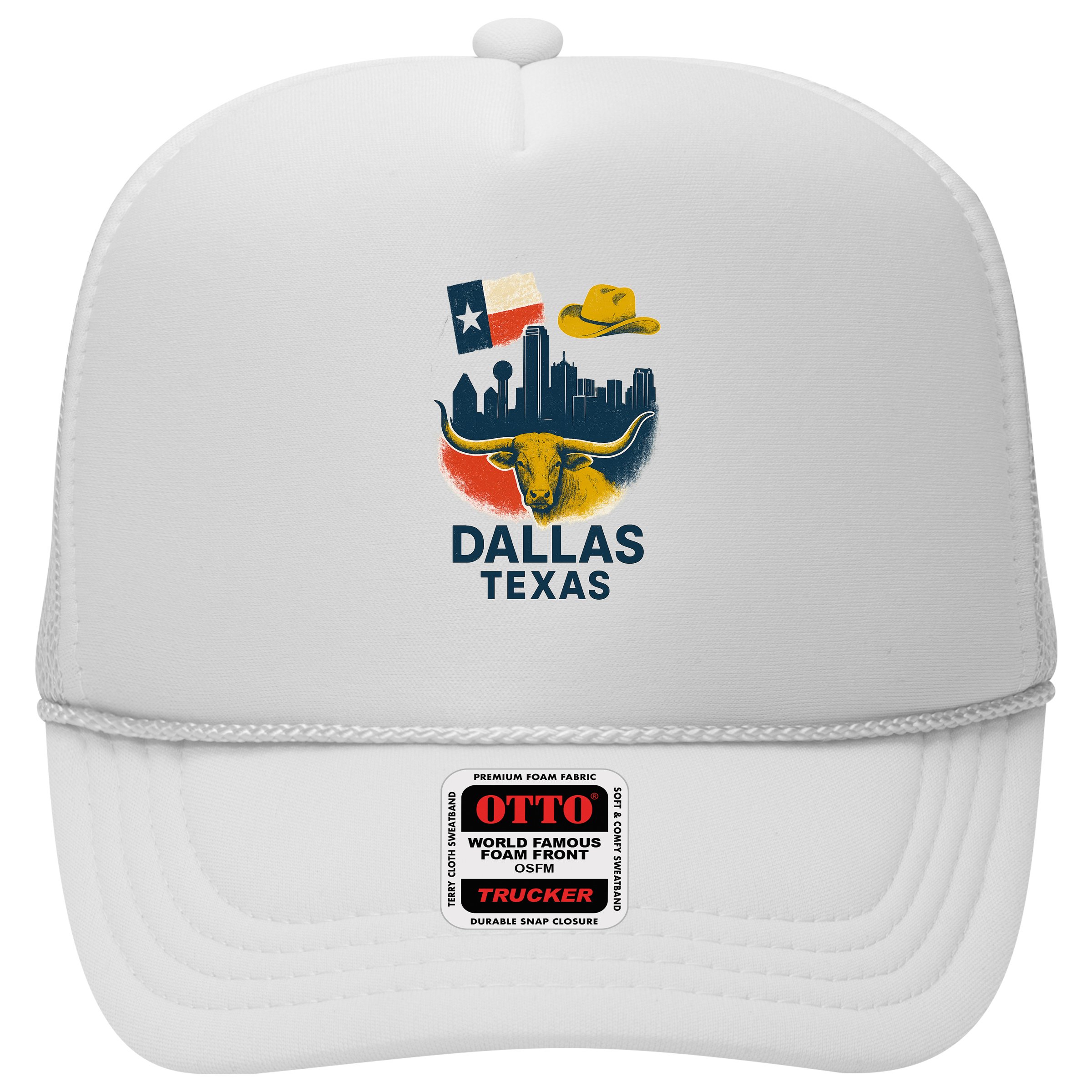 Dallas Texas Modern Collage Hat