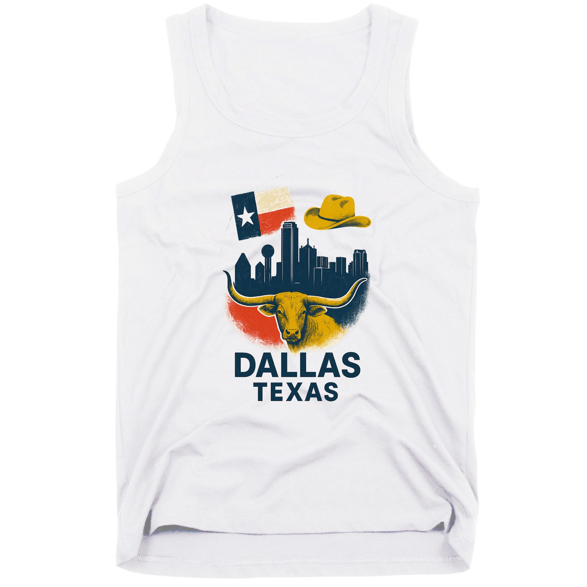 Dallas Texas Modern Collage Tank Top