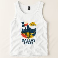 Dallas Texas Modern Collage Tank Top