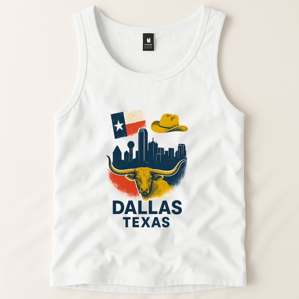 Dallas Texas Modern Collage Tank Top