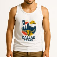 Dallas Texas Modern Collage Tank Top