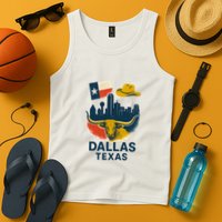 Dallas Texas Modern Collage Tank Top