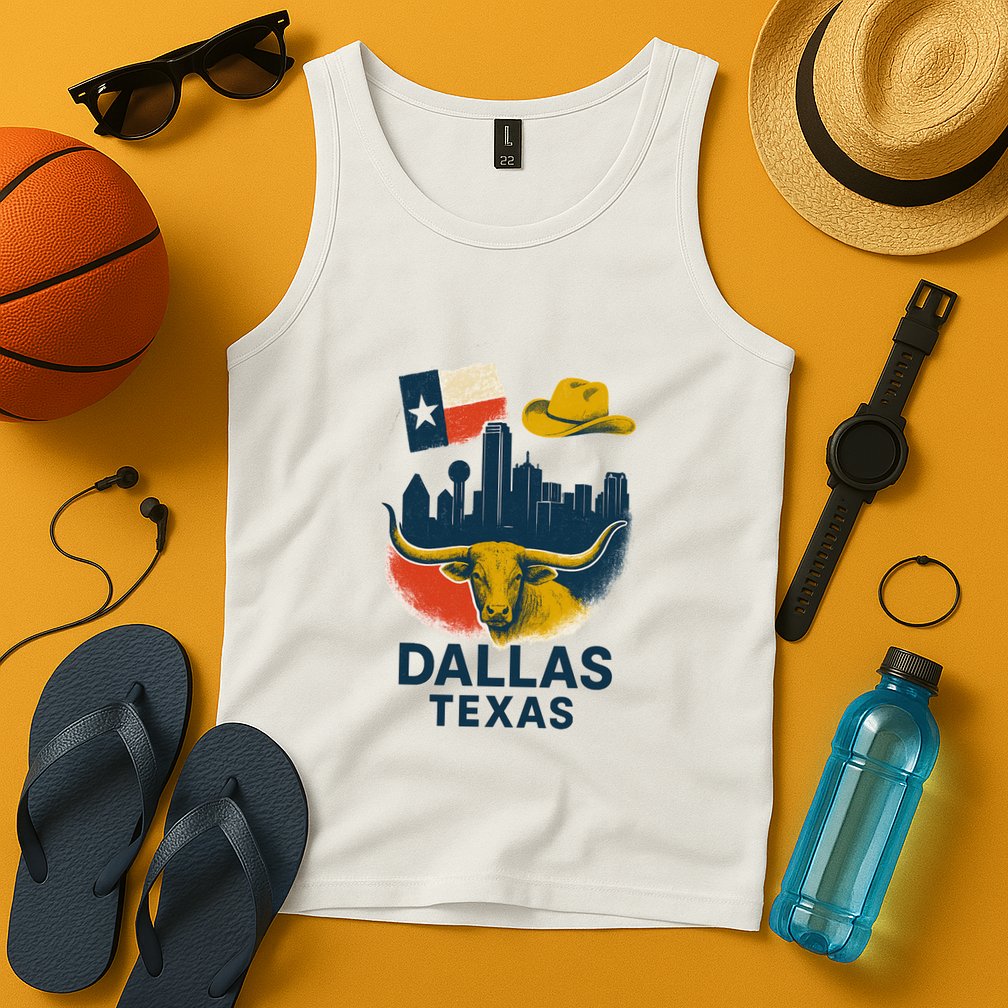Dallas Texas Modern Collage Tank Top