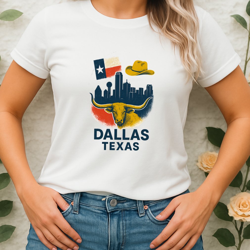 Dallas Texas Modern Collage Womens T-Shirt