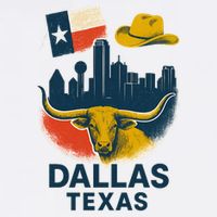 Dallas Texas Modern Collage Womens T-Shirt