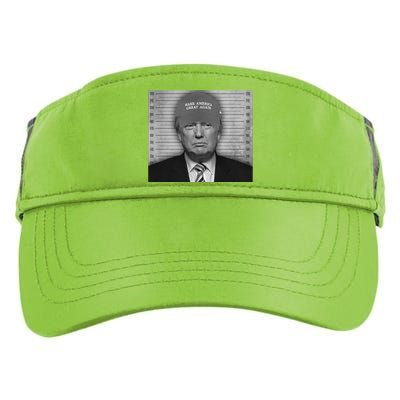 Donald Trump Mugshot Make America Great Again Adult Drive Performance Visor