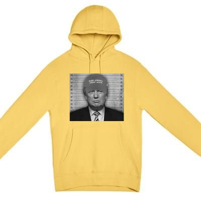 Donald Trump Mugshot Make America Great Again Premium Pullover Hoodie