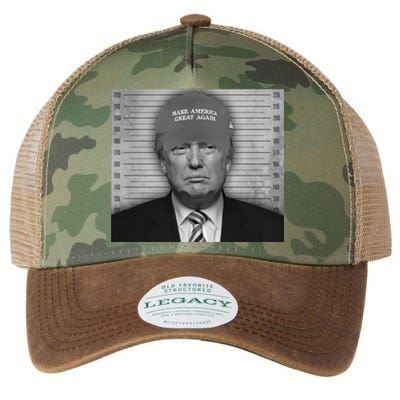 Donald Trump Mugshot Make America Great Again Legacy Tie Dye Trucker Hat