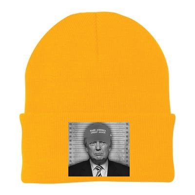 Donald Trump Mugshot Make America Great Again Knit Cap Winter Beanie