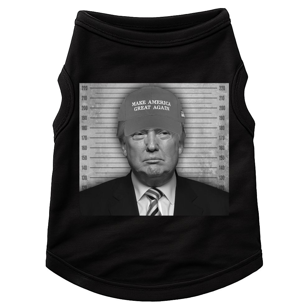 Donald Trump Mugshot Make America Great Again Doggie Tank