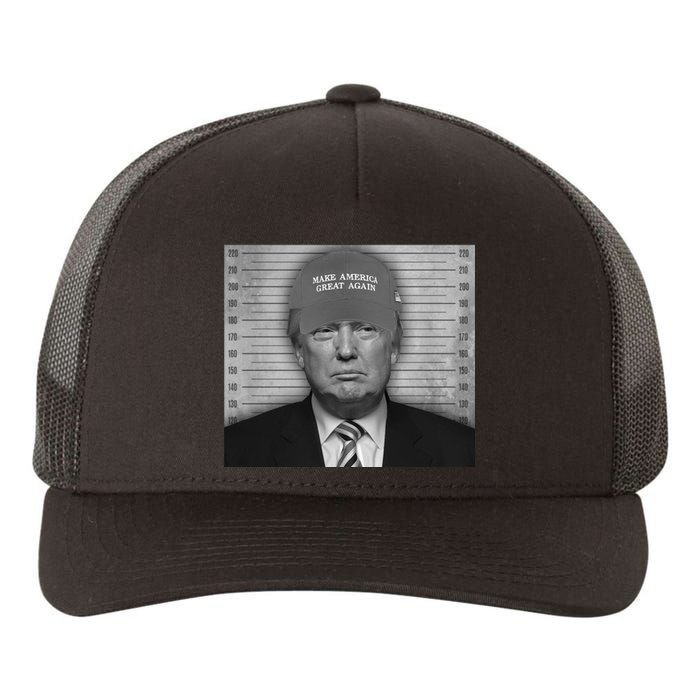 Donald Trump Mugshot Make America Great Again Yupoong Adult 5-Panel Trucker Hat