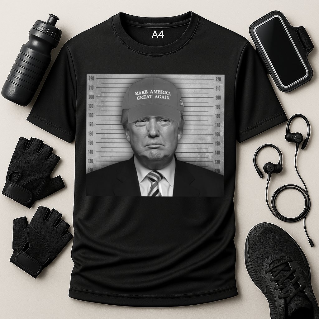Donald Trump Mugshot Make America Great Again Cooling Performance Crew T-Shirt