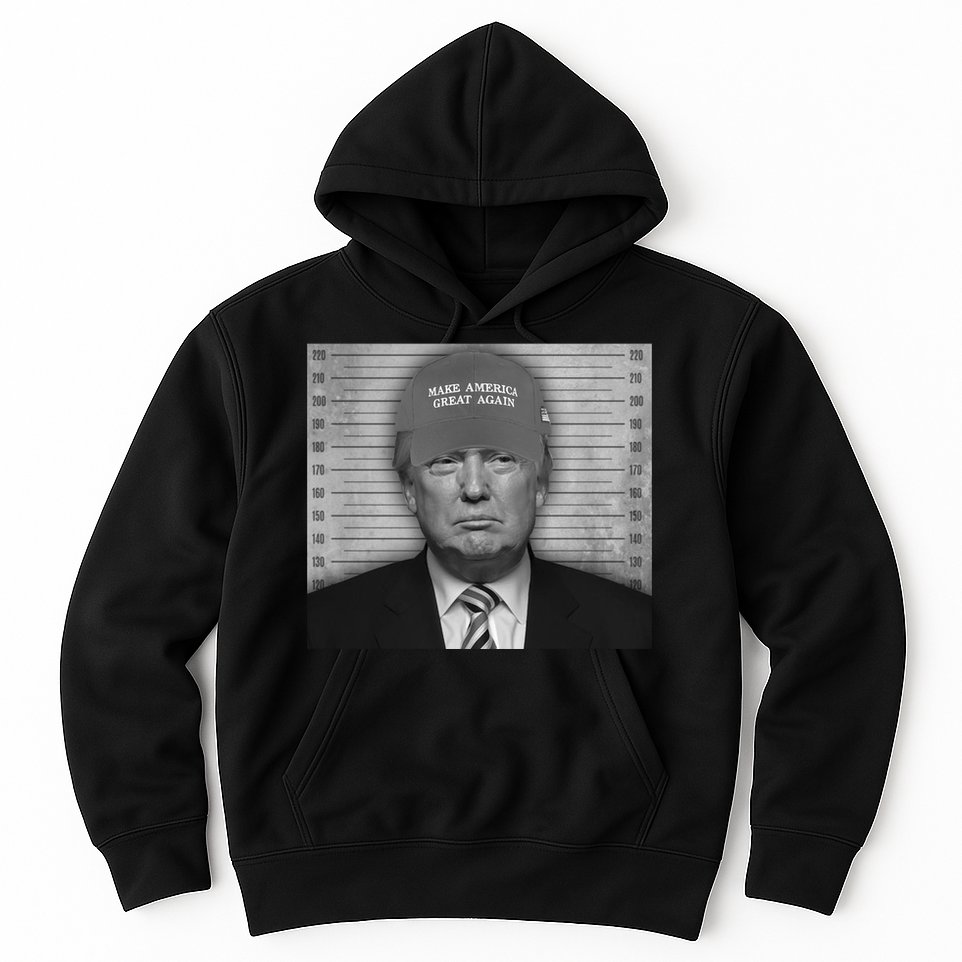 Donald Trump Mugshot Make America Great Again Hoodie