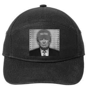 Donald Trump Mugshot Make America Great Again 7-Panel Snapback Hat