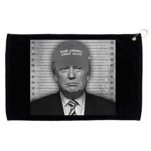 Donald Trump Mugshot Make America Great Again Grommeted Golf Towel