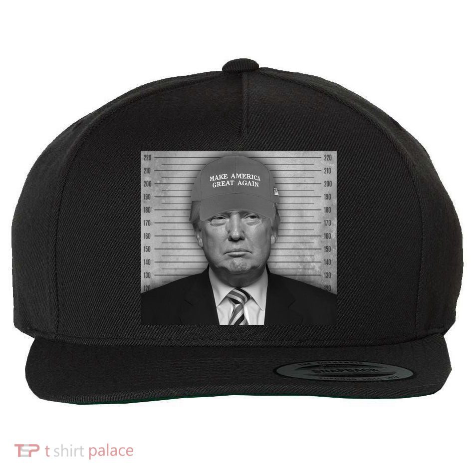 Donald Trump Mugshot Make America Great Again Wool Snapback Cap