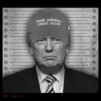 Donald Trump Mugshot Make America Great Again Wool Snapback Cap
