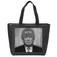 Donald Trump Mugshot Make America Great Again Zip Tote Bag