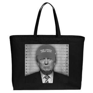 Donald Trump Mugshot Make America Great Again Cotton Canvas Jumbo Tote