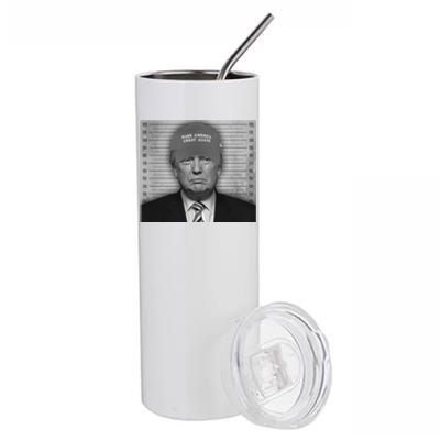 Donald Trump Mugshot Make America Great Again Stainless Steel Tumbler