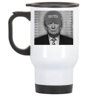 Donald Trump Mugshot Make America Great Again Stainless Steel Travel Mug