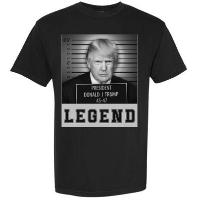 Donald Trump Mug Shot Legend Trump Mugshot 2024 Garment-Dyed Heavyweight T-Shirt