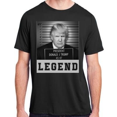 Donald Trump Mug Shot Legend Trump Mugshot 2024 Adult ChromaSoft Performance T-Shirt