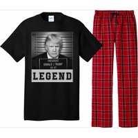 Donald Trump Mug Shot Legend Trump Mugshot 2024 Pajama Set