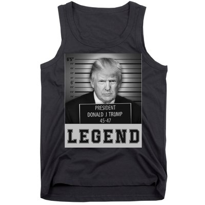 Donald Trump Mug Shot Legend Trump Mugshot 2024 Tank Top