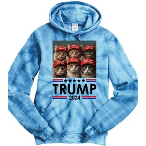 Donald Trump Make Cats Safe Again 2024 Debate Funny 2024 Election Tie Dye Hoodie