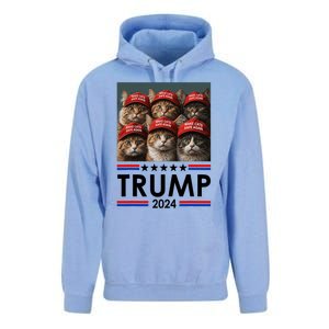 Donald Trump Make Cats Safe Again 2024 Debate Funny 2024 Election Unisex Surf Hoodie