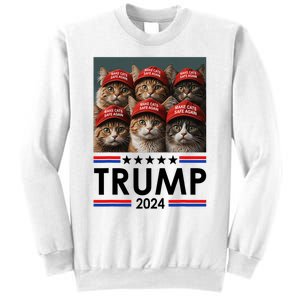 Donald Trump Make Cats Safe Again 2024 Debate Funny 2024 Election Sweatshirt