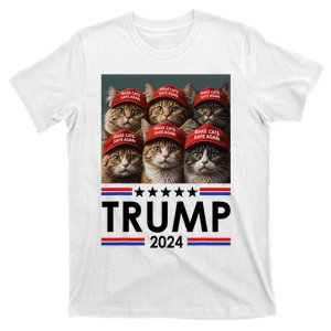 Donald Trump Make Cats Safe Again 2024 Debate Funny 2024 Election T-Shirt