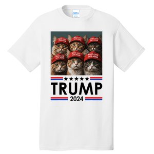 Donald Trump Make Cats Safe Again 2024 Debate Funny 2024 Election Tall T-Shirt