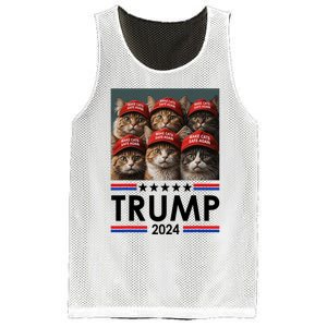 Donald Trump Make Cats Safe Again 2024 Debate Funny 2024 Election Mesh Reversible Basketball Jersey Tank