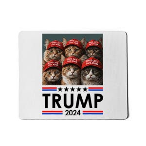 Donald Trump Make Cats Safe Again 2024 Debate Funny 2024 Election Mousepad