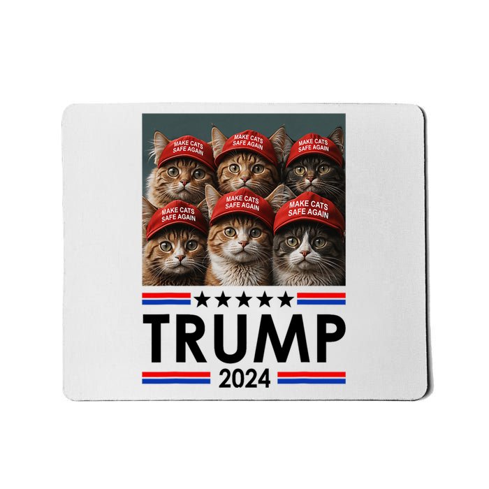 Donald Trump Make Cats Safe Again 2024 Debate Funny 2024 Election Mousepad